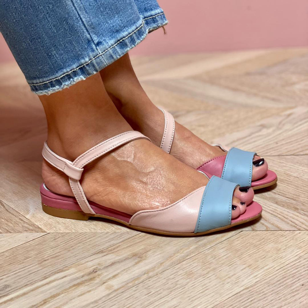 Asymmetrical Block Sandals