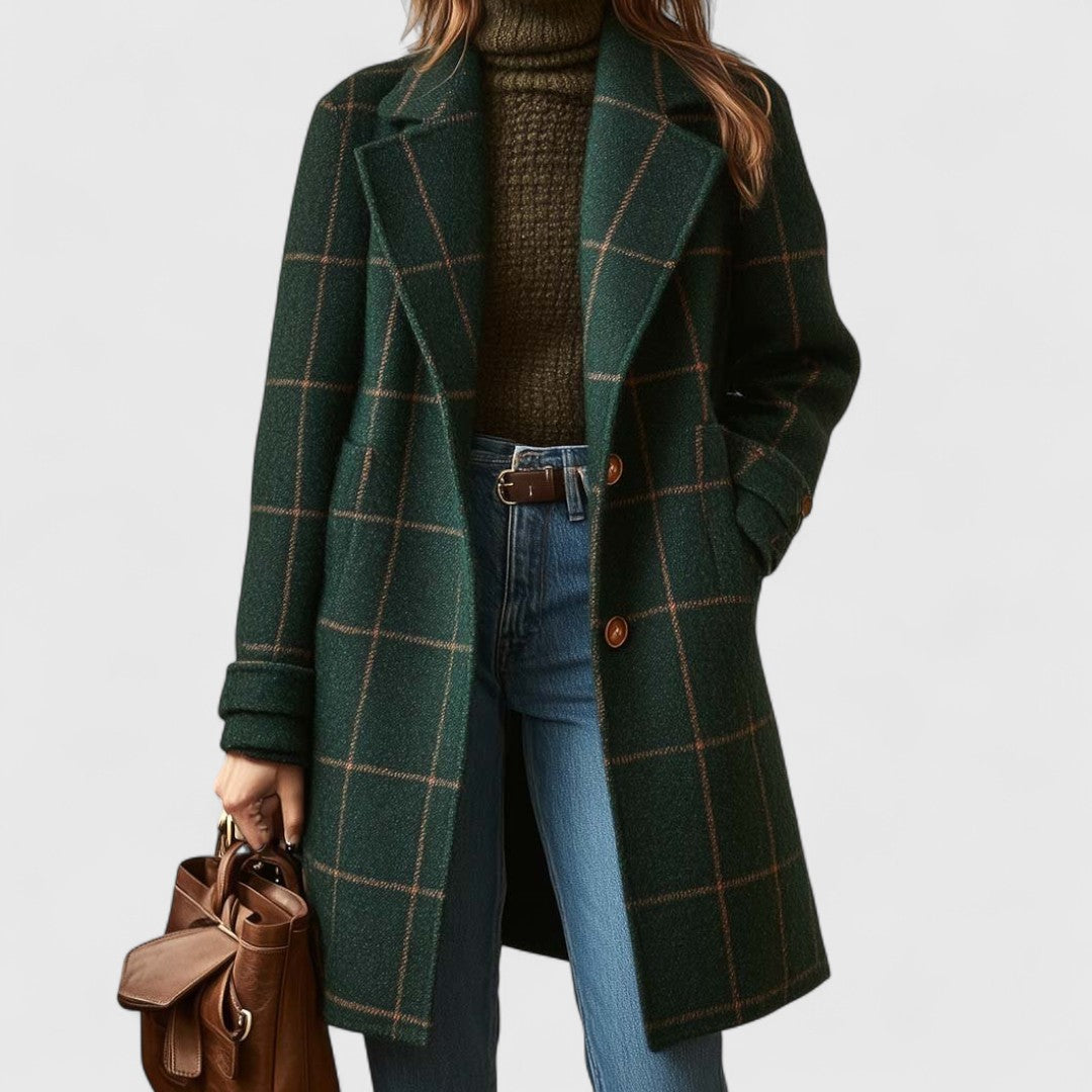 Mary – Classic Check Coat
