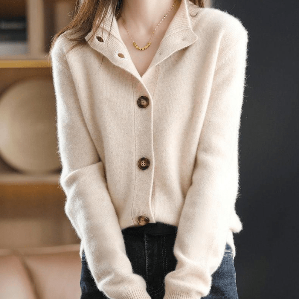 Amara | Soft Buttoned Knit Sweater
