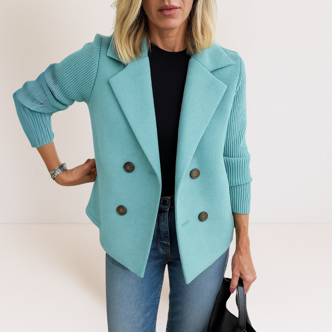 Étaín – Elegant Jacket with Knitted Sleeves