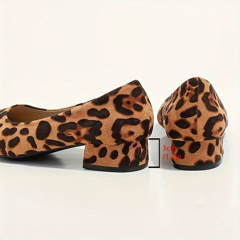 Leopard Print Pointed-Toe Heels