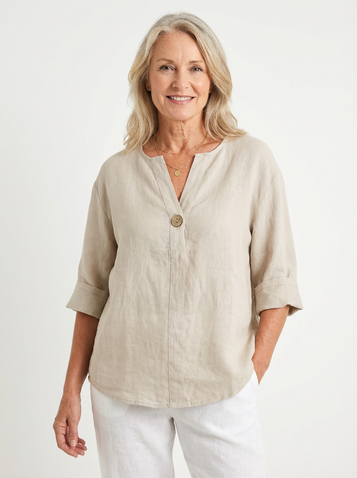 Zamma | Easygoing V-Neck Tee