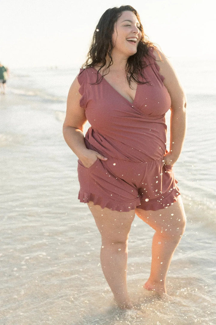 Alivia™ Sculpt & Support Ruffle Swimsuit