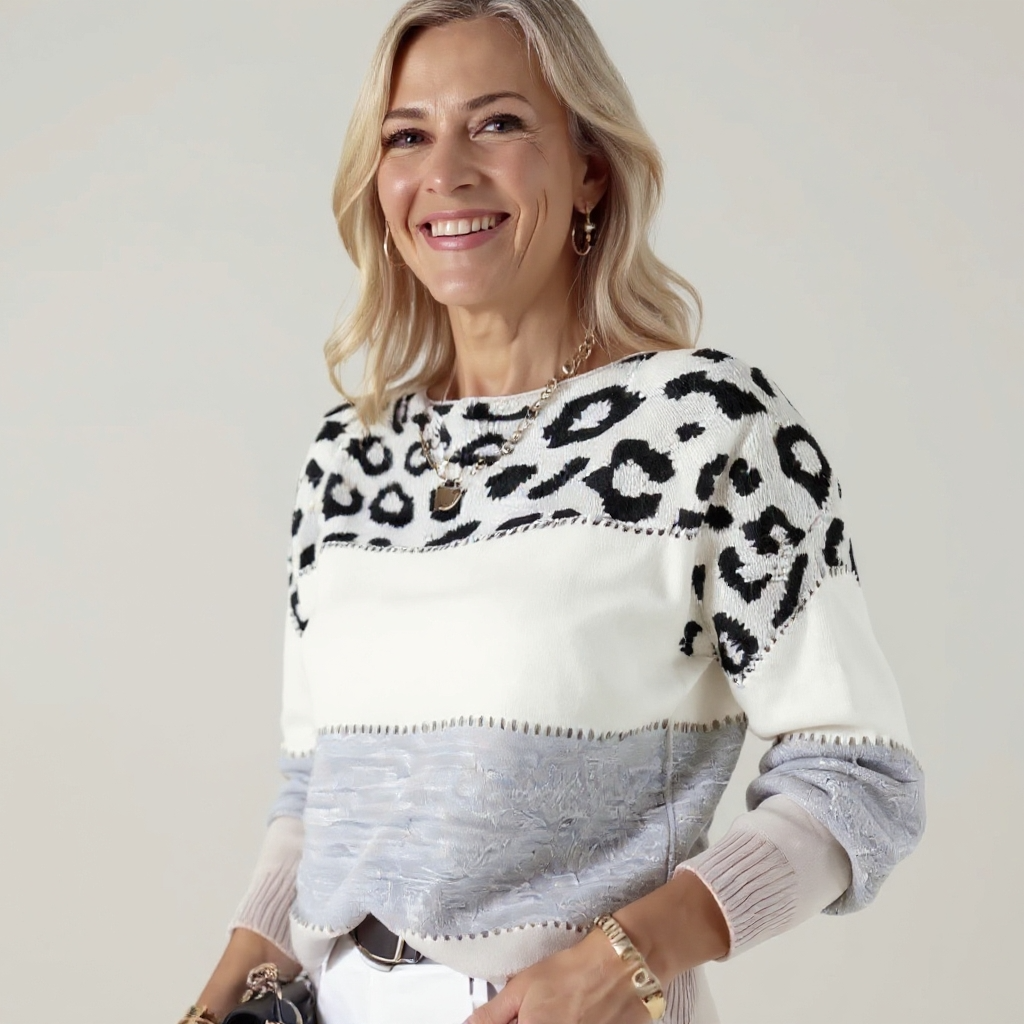Tamsin | Chic Leopard Knit Sweater