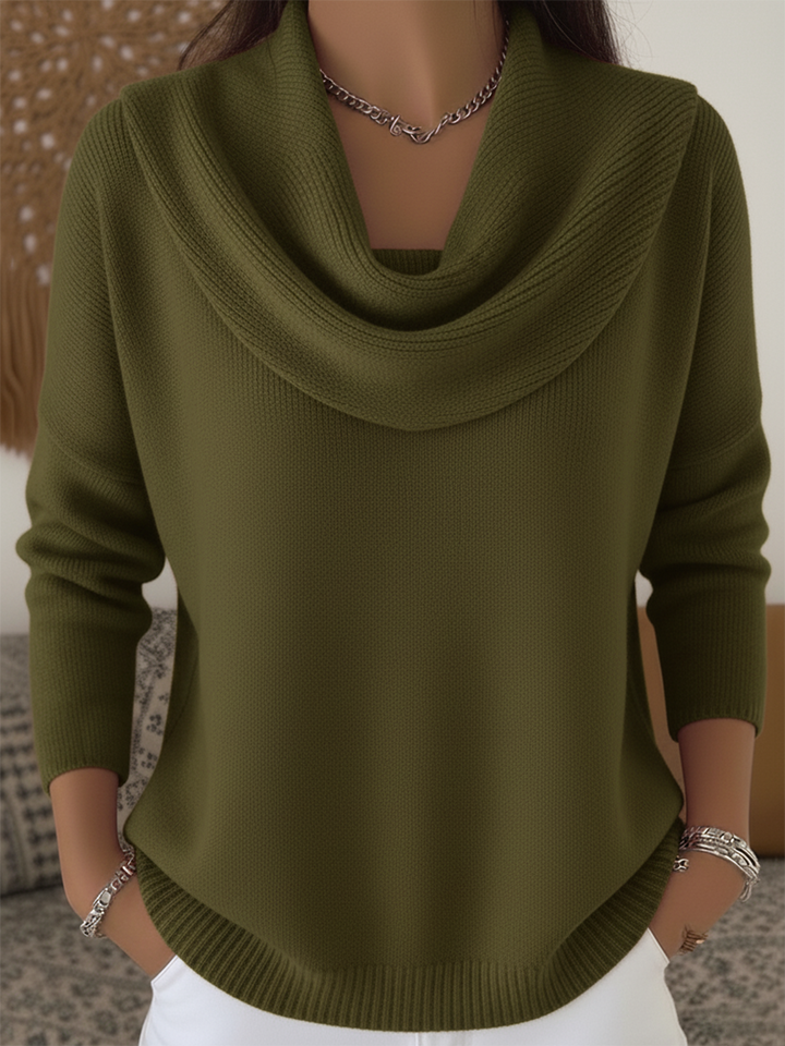 CAROLINA™ Cowl Neck Knit cosy pullover