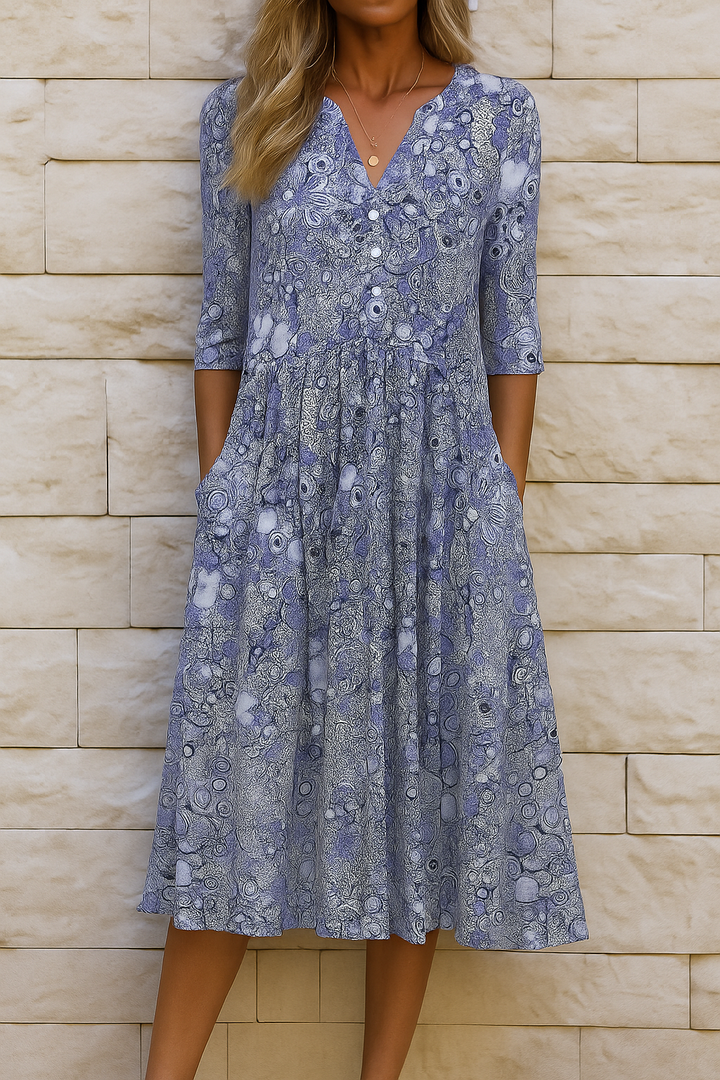 V-Neck Harlow Elegant Dress