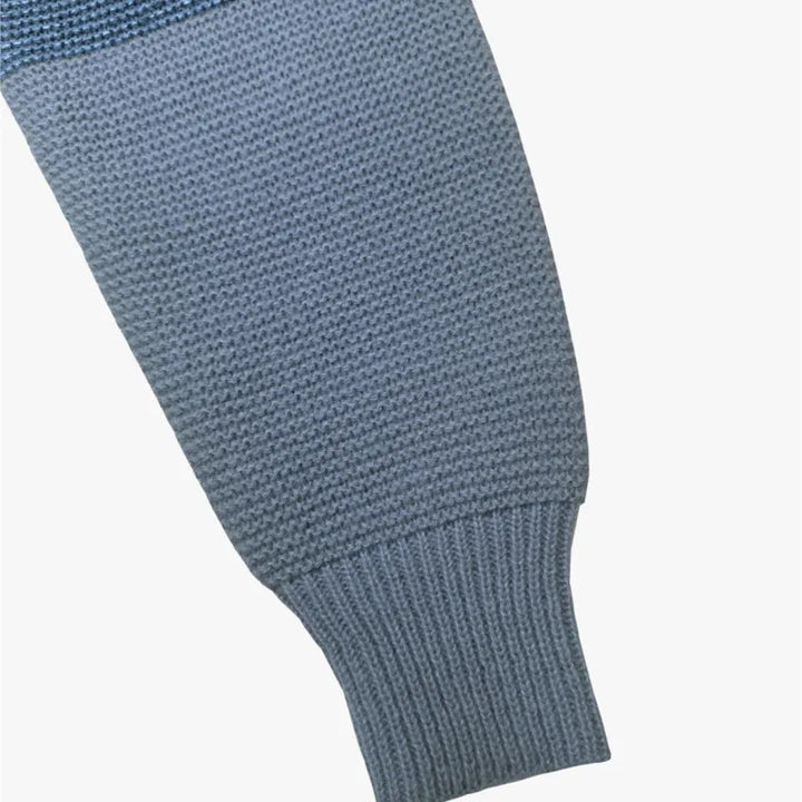 SILVIA™ Patchwork Knit three-tone relaxed