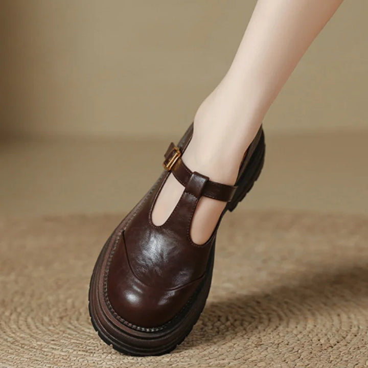 Delphine |Leather  Classic Comfort Flats
