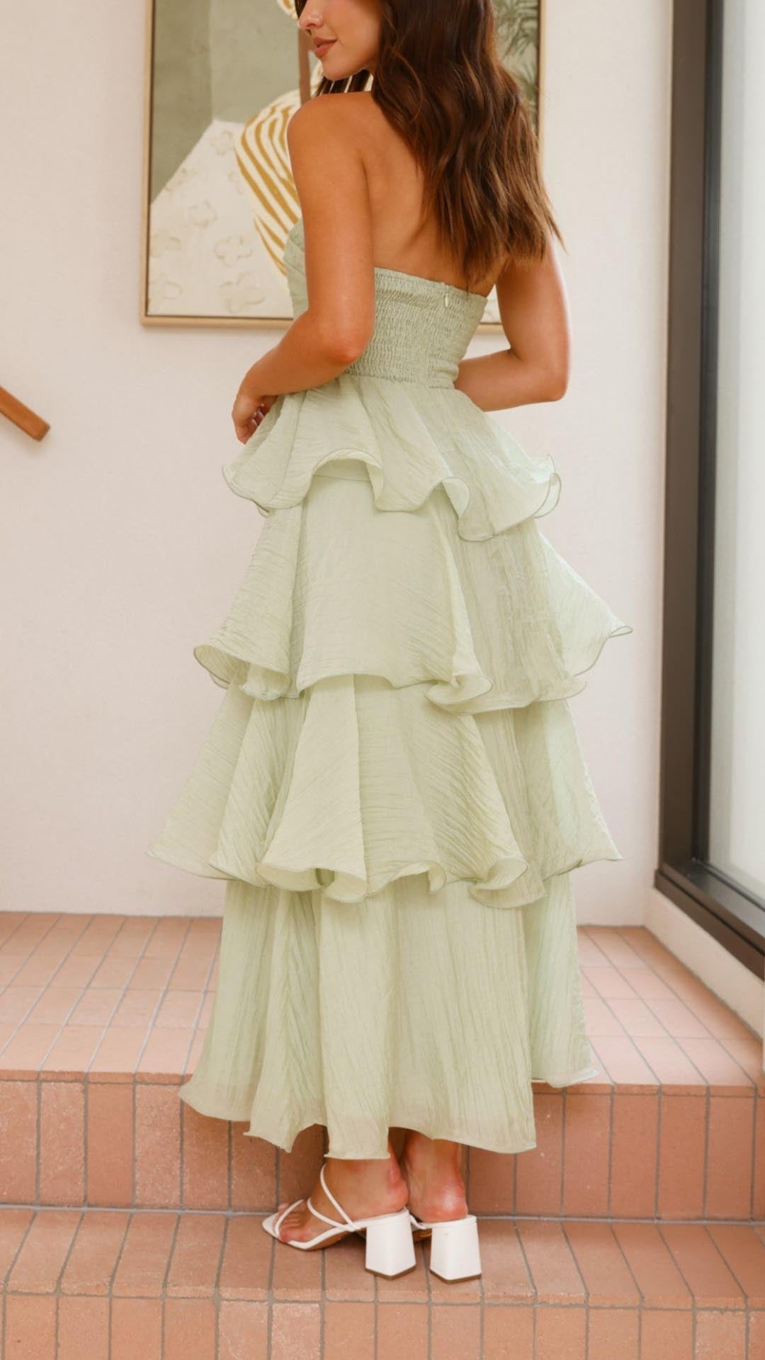 Amirah™ | Tiered Ruffle Maxi Dress