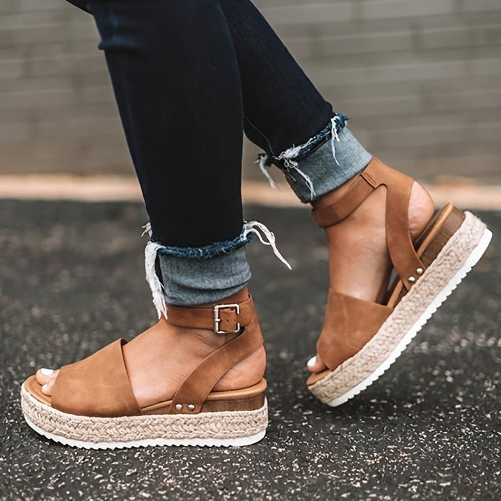 Alessa Women's Platform Sandals with Ankle Strap