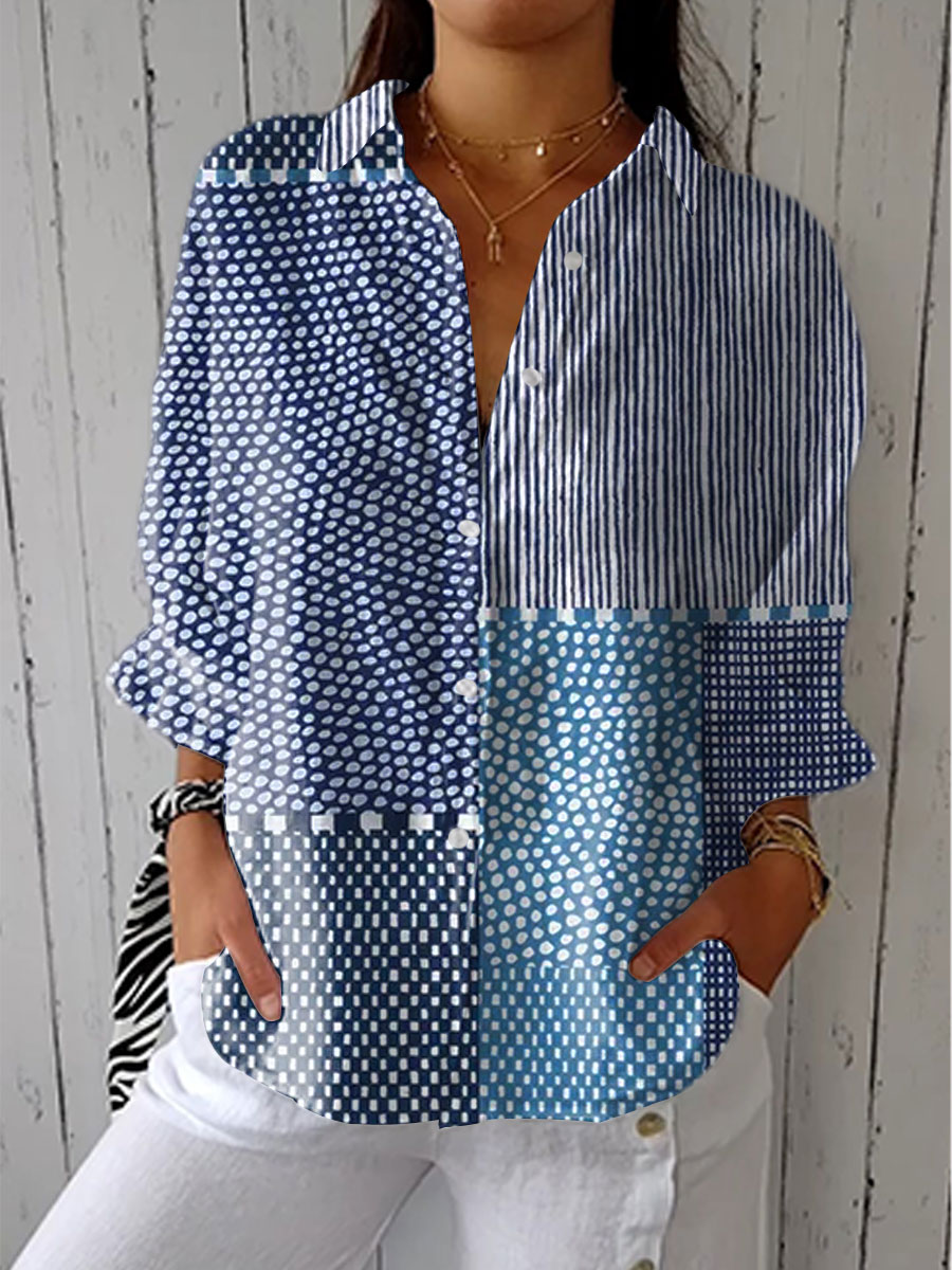 Fiora | Coastal Patchwork Top