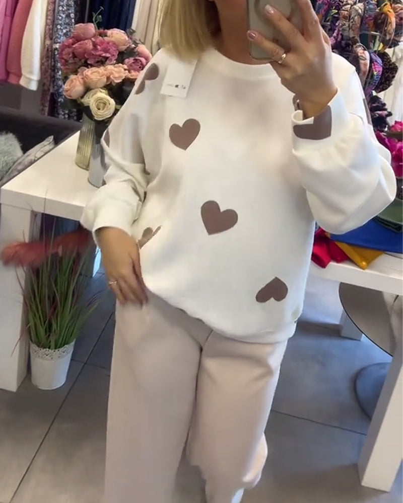 Amara | Women’s Casual Heart Sweater