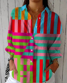 Zaria | Soft Pastel Striped Top