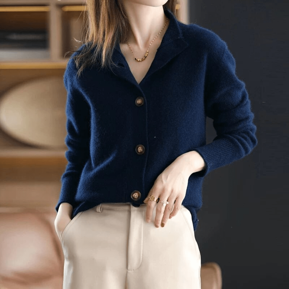 Amara | Soft Buttoned Knit Sweater