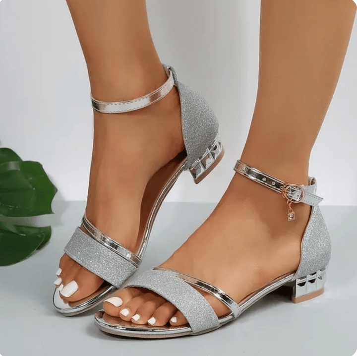 Cassia | Glamorous Low-Heel Women’s Sandals