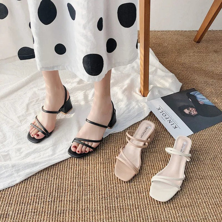 Celestine | Strappy Block Heel Sandals