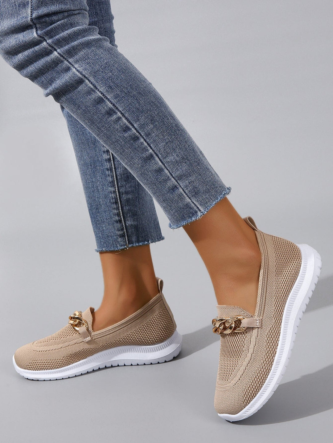 Elora | Slip-On Comfort Sneakers with Chain Detail