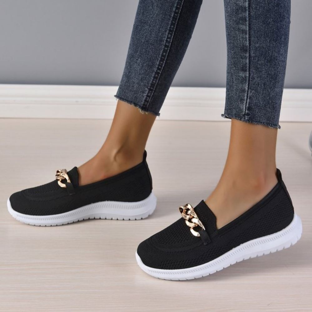 Elora | Slip-On Comfort Sneakers with Chain Detail